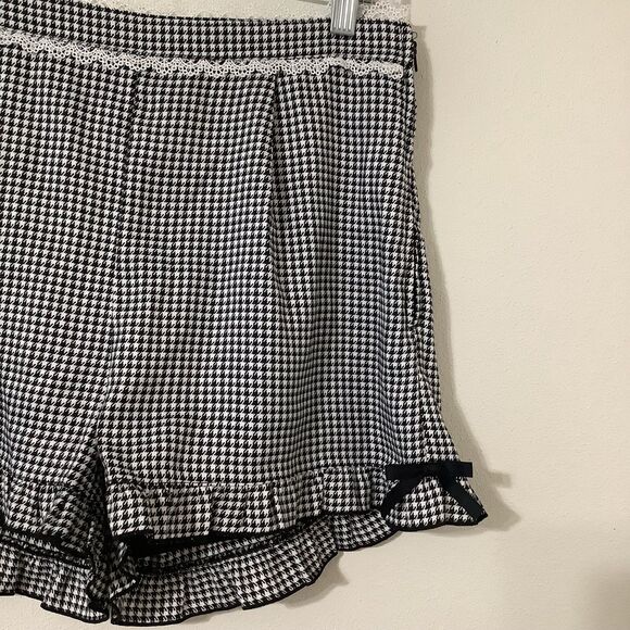 Dear My Love Houndstooth J Fashion Kawaii Coquette Lacey Culottes Shorts M/L - Picture 3 of 8